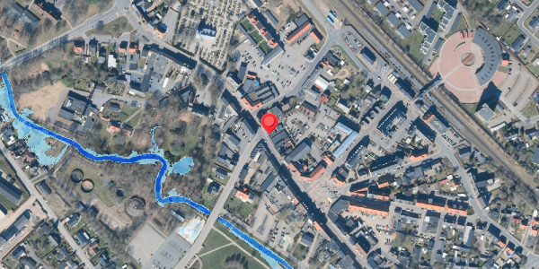 Oversvømmelsesrisiko fra vandløb på Storegade 13, 7330 Brande
