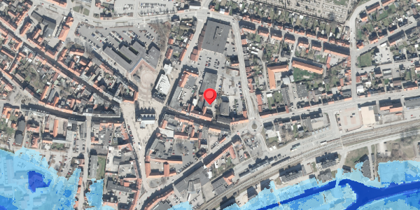 Oversvømmelsesrisiko fra vandløb på Rosengade 1B, . , 8500 Grenaa