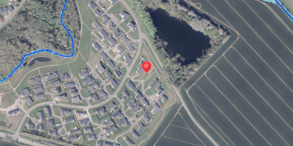 Oversvømmelsesrisiko fra vandløb på Præstelunden 76, 8300 Odder