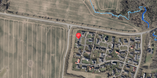 Oversvømmelsesrisiko fra vandløb på Harevej 9, 6300 Gråsten