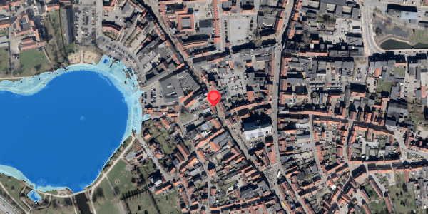 Oversvømmelsesrisiko fra vandløb på Bispegade 7, 6100 Haderslev