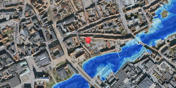 Oversvømmelsesrisiko fra vandløb på Nedergade 7B, . , 5000 Odense C