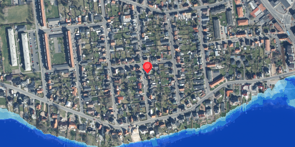 Oversvømmelsesrisiko fra vandløb på Danmarksgade 14, 8600 Silkeborg