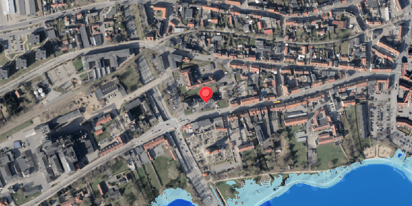 Oversvømmelsesrisiko fra vandløb på Storegade 86, 6100 Haderslev
