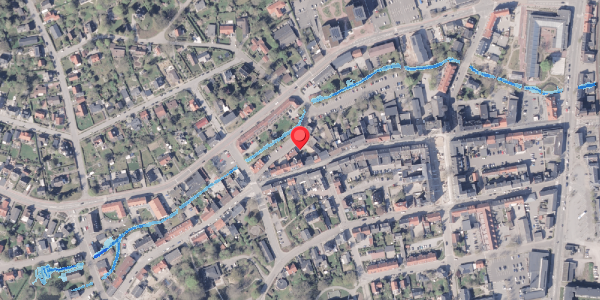 Oversvømmelsesrisiko fra vandløb på Aaparkeringen 10B, 8300 Odder