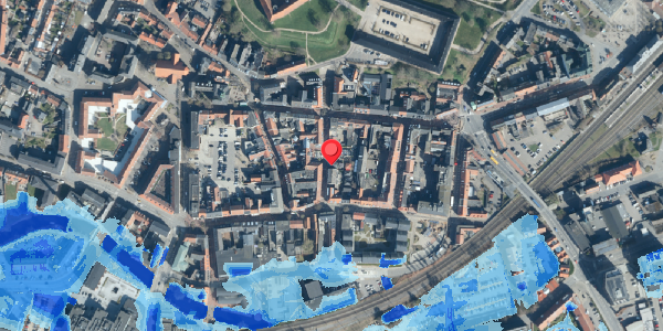 Oversvømmelsesrisiko fra vandløb på Slotsgade 17, 6000 Kolding