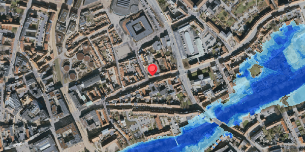 Oversvømmelsesrisiko fra vandløb på Overgade 44, . , 5000 Odense C