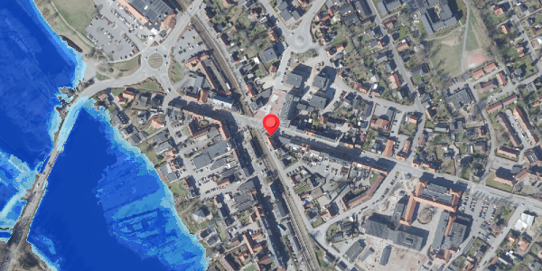 Oversvømmelsesrisiko fra vandløb på Skanderborgvej 4, 8680 Ry