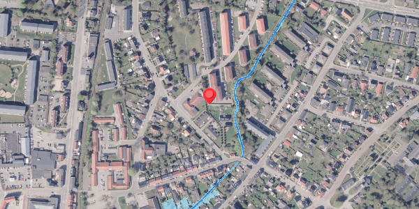 Oversvømmelsesrisiko fra vandløb på Aaparken 25B, 8300 Odder