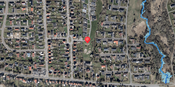 Oversvømmelsesrisiko fra vandløb på Solvang 18, 6100 Haderslev