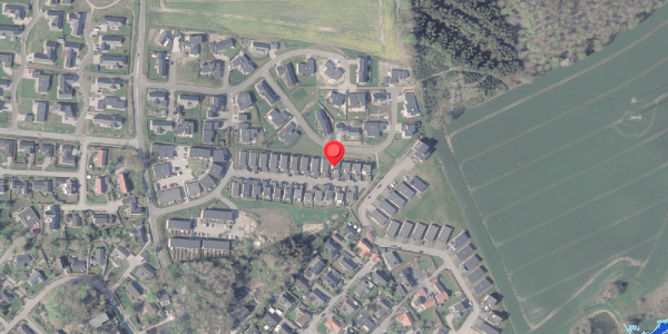 Oversvømmelsesrisiko fra vandløb på Dalvænget 21, 8382 Hinnerup