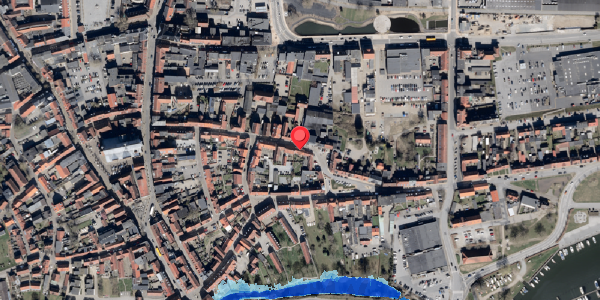 Oversvømmelsesrisiko fra vandløb på Slotsgade 24A, . , 6100 Haderslev