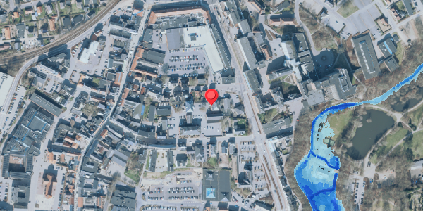 Oversvømmelsesrisiko fra vandløb på Danmarksgade 13C, 7500 Holstebro