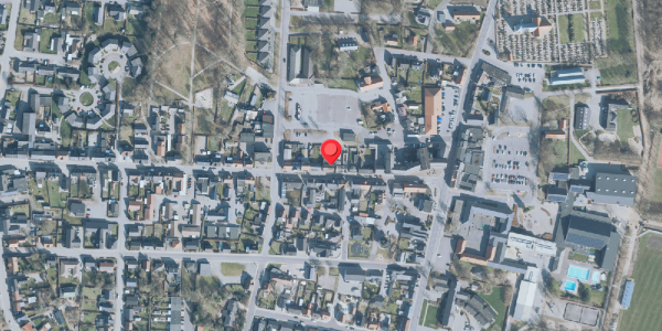 Oversvømmelsesrisiko fra vandløb på Danmarksgade 18B, 7490 Aulum