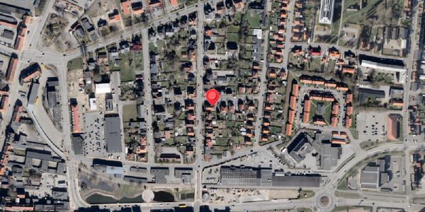 Oversvømmelsesrisiko fra vandløb på Mellemgade 8A, 6100 Haderslev