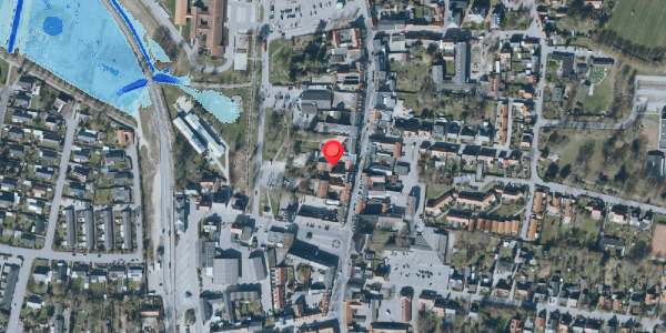 Oversvømmelsesrisiko fra vandløb på Algade 13B, 4660 Store Heddinge
