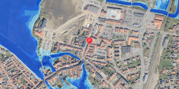 Oversvømmelsesrisiko fra vandløb på Saltgade 8, 6760 Ribe