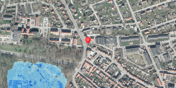 Oversvømmelsesrisiko fra vandløb på Markedsgade 60C, . , 8500 Grenaa