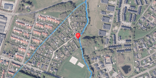 Oversvømmelsesrisiko fra vandløb på Bisgaardsvej 25A, 8300 Odder