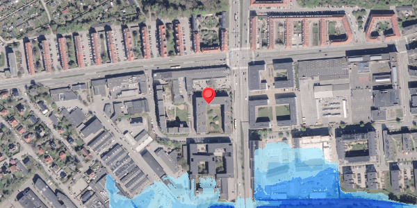 Oversvømmelsesrisiko fra vandløb på Finderupvej 2, 8000 Aarhus C