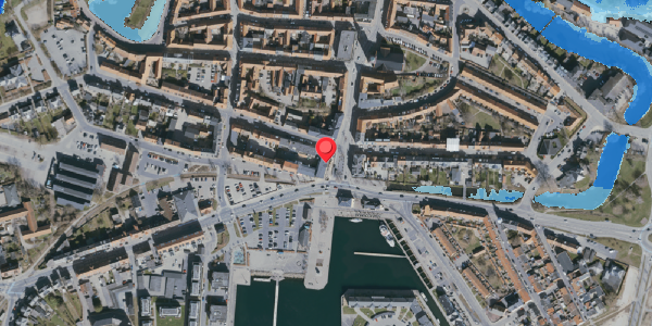 Oversvømmelsesrisiko fra vandløb på Adelgade 8B, . , 5800 Nyborg
