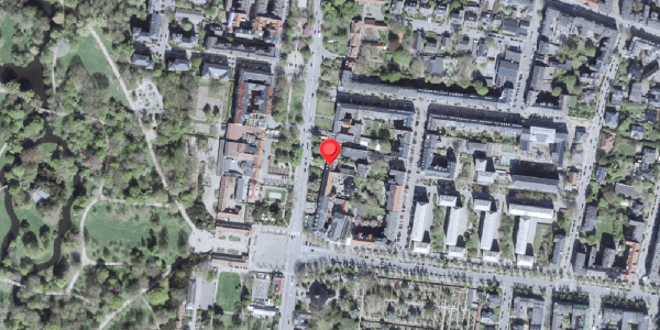Oversvømmelsesrisiko fra vandløb på Allegade 8A, 2000 Frederiksberg
