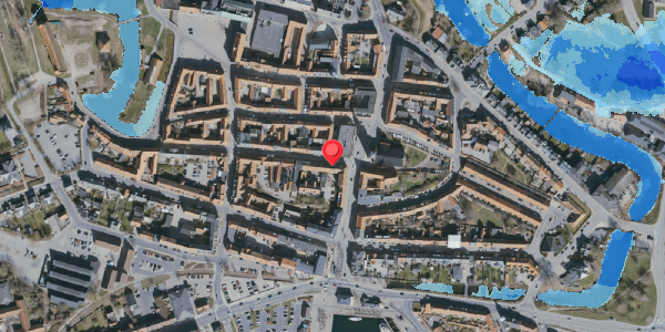 Oversvømmelsesrisiko fra vandløb på Kongegade 24, . , 5800 Nyborg