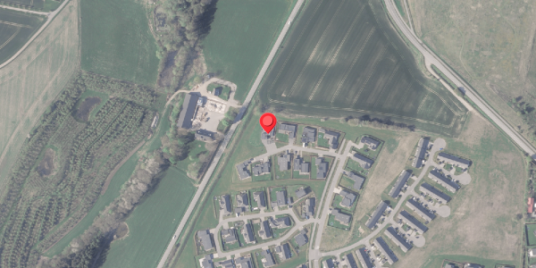 Oversvømmelsesrisiko fra vandløb på Skellet 8, 8382 Hinnerup