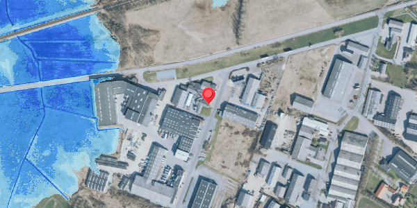 Oversvømmelsesrisiko fra vandløb på Industrivej 4, 7830 Vinderup