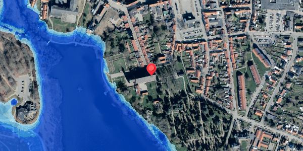 Oversvømmelsesrisiko fra vandløb på Klostergade 33, 4930 Maribo