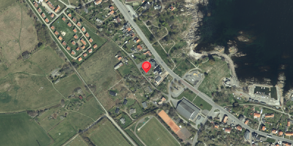 Oversvømmelsesrisiko fra vandløb på Strandvejen 15, 3770 Allinge