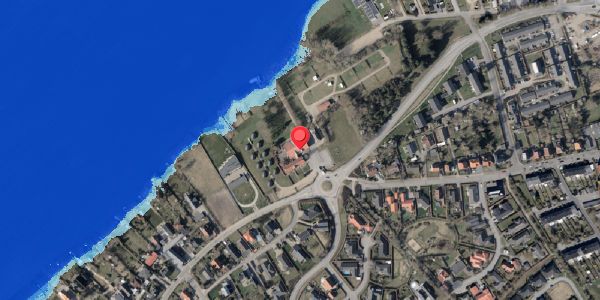Oversvømmelsesrisiko fra vandløb på Erlevvej 34, 6100 Haderslev