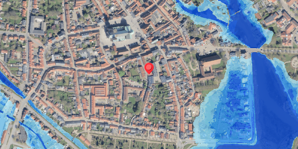 Oversvømmelsesrisiko fra vandløb på Bispegade 5A, 6760 Ribe