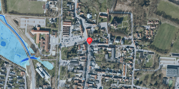 Oversvømmelsesrisiko fra vandløb på Algade 32, 4660 Store Heddinge