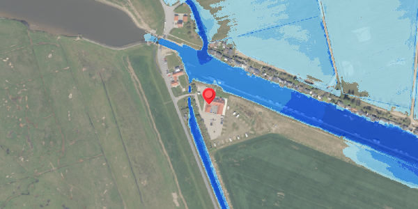 Oversvømmelsesrisiko fra vandløb på Bjerrumvej 30, 6760 Ribe