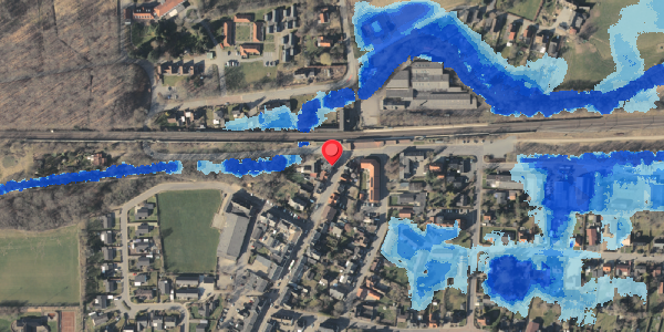 Oversvømmelsesrisiko fra vandløb på Bredgade 2, 5560 Aarup