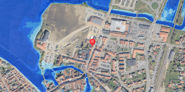 Oversvømmelsesrisiko fra vandløb på Saltgade 11A, 6760 Ribe