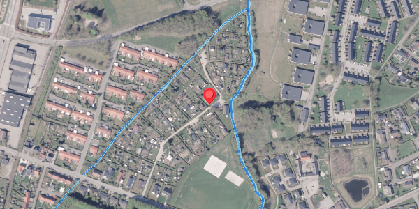 Oversvømmelsesrisiko fra vandløb på Hf. Engparken 55, . , 8300 Odder