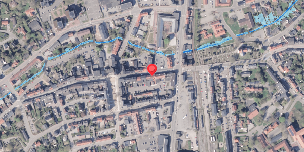 Oversvømmelsesrisiko fra vandløb på Rosensgade 9, 8300 Odder