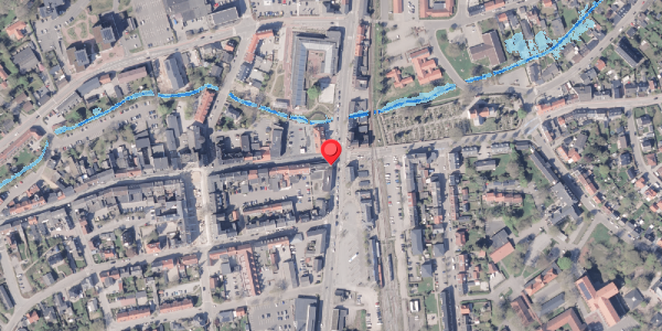 Oversvømmelsesrisiko fra vandløb på Banegårdsgade 2, 8300 Odder