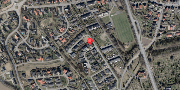 Oversvømmelsesrisiko fra vandløb på Vidarsvej 2, 6100 Haderslev