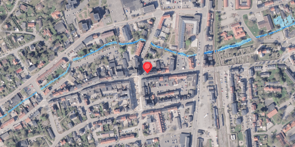 Oversvømmelsesrisiko fra vandløb på Rosensgade 14, 8300 Odder