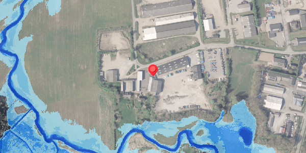 Oversvømmelsesrisiko fra vandløb på Faurskovvej 1, . , 8370 Hadsten