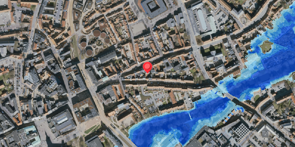 Oversvømmelsesrisiko fra vandløb på Nedergade 14D, . , 5000 Odense C