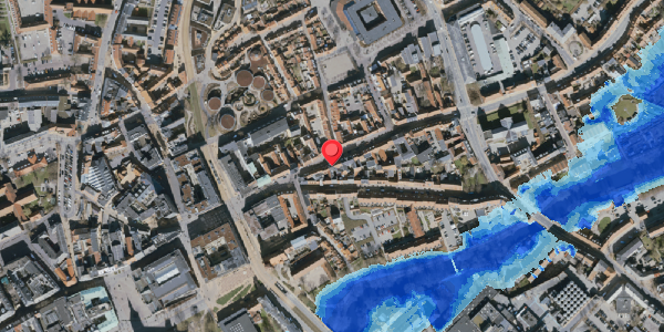 Oversvømmelsesrisiko fra vandløb på Overgade 27, . , 5000 Odense C