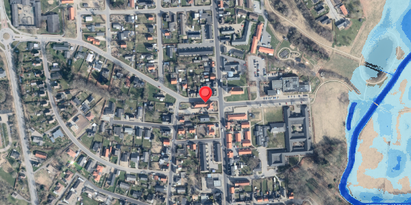 Oversvømmelsesrisiko fra vandløb på Danmarksgade 1, 9870 Sindal