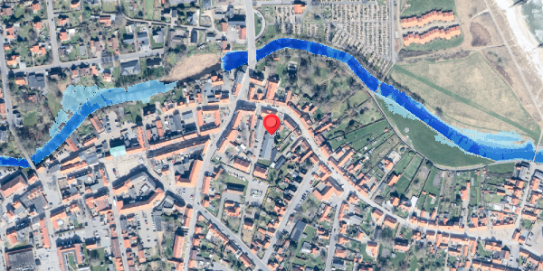 Oversvømmelsesrisiko fra vandløb på Algade 4A, 9300 Sæby