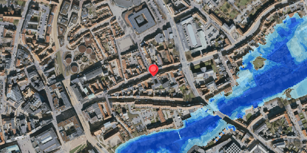 Oversvømmelsesrisiko fra vandløb på Overgade 43, . , 5000 Odense C
