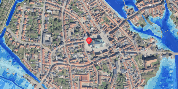 Oversvømmelsesrisiko fra vandløb på Torvet 19, 6760 Ribe