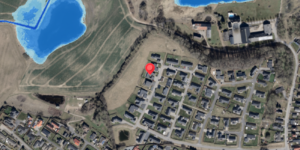 Oversvømmelsesrisiko fra vandløb på Ejsbølsvinget 38, 6100 Haderslev
